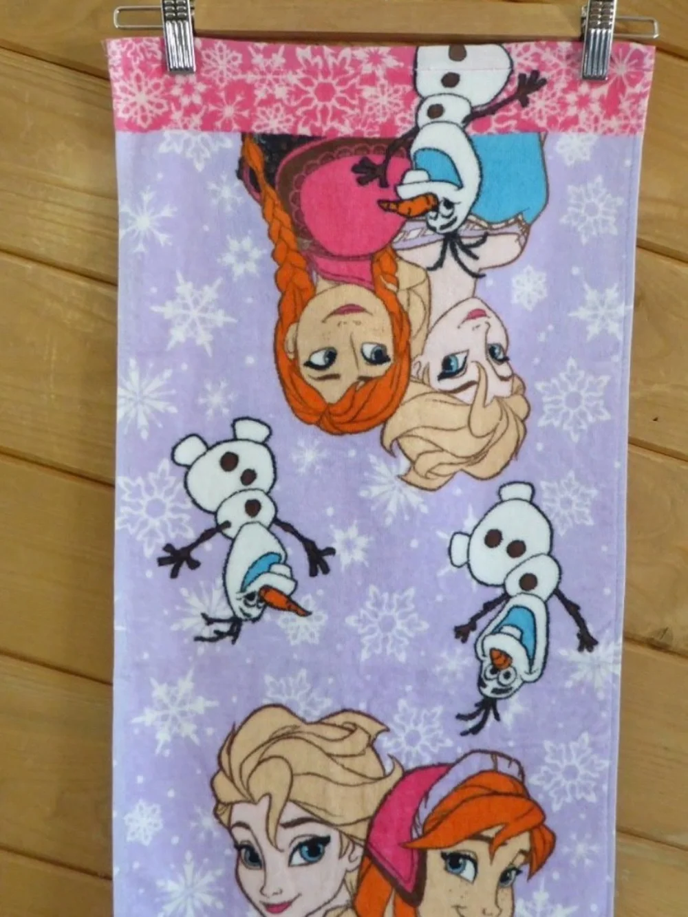 Disney Frozen Elsa Anna Olaf Hand Face Towel New